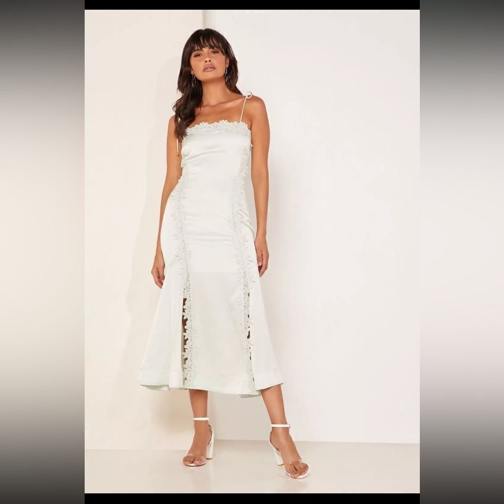 Keepsake RESOUND MIDI DRESS seafoam